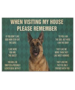 Gearhumans 3D Please Remember German Shepherd Rules Custom Canvas GW3105214 Canvas 1 Piece Non Frame M
