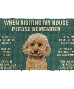 Gearhumans 3D Please Remember Maltipoo House Rules Custom Doormat GJ140402 Doormat Doormat S(15,8''x23,6'')