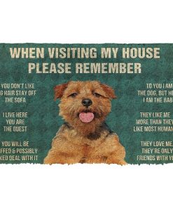 Gearhumans 3D Please Remember Norfolk terrier House Rules Custom Doormat GJ140401 Doormat Doormat S(15,8''x23,6'')