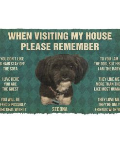 Gearhumans 3D Please Remember Sedonas House Rules Custom Doormat GW1205211 Doormat Doormat S(15,8inchx23,6inch) 