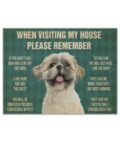 Gearhumans 3D Please Remember Shih Tzu Rules Custom Canvas GW3105217 Canvas 1 Piece Non Frame M