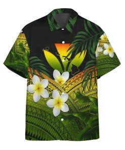 Gearhumans 3D Plumeria Native Hawaiian Shirt ZB16037 Hawai Shirt Short Sleeve Shirt S