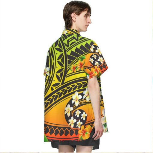 Gearhumans 3D Plumeria Polynesian Hawaii Shirt ZZ02041 Hawai Shirt