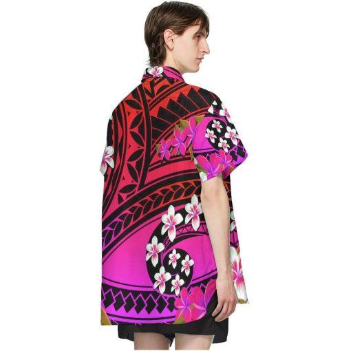 Gearhumans 3D Plumeria Polynesian Purple Hawaii Shirt ZZ02042 Hawai Shirt