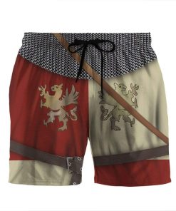 Gearhumans 3D Polish Knight Custom Beach Shorts Swim Trunks GV100718 Men Shorts Men Shorts S