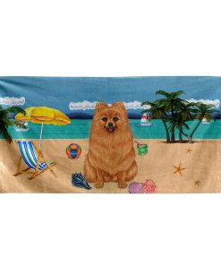 Gearhumans 3D Pomeranian Dog Custom Beach Towel GW12052114 Towel Towel 60''x30'' 