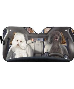 gearhumans 3D Poodle Custom Sunshade GS19066 Auto Sunshade 57''x27.5'' 
