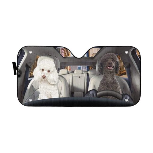 gearhumans 3D Poodle Custom Sunshade GS19066 Auto Sunshade 57''x27.5''