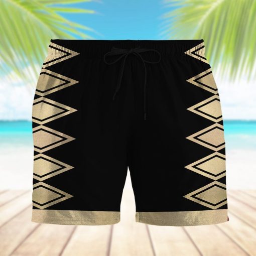 Gearhumans 3D Power Ranger Black Dino Thunder Shorts ZK28042114 Men Shorts