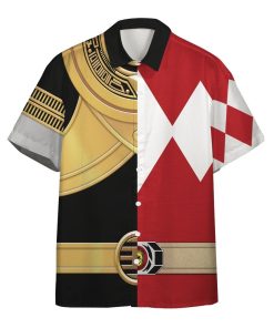 Gearhumans 3D Power Ranger Jason Lee Scott Hawaii Shirt ZK29042113 Hawai Shirt Short Sleeve Shirt S 