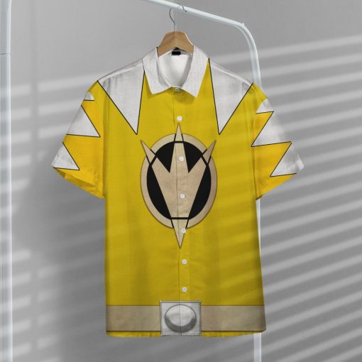 Gearhumans 3D Power Ranger Yellow Dino Thunder Hawaii Shirt 11 Gearhumans 3D Power Ranger Yellow Dino Thunder Hawaii Shirt ZK2804216 Hawai Shirt