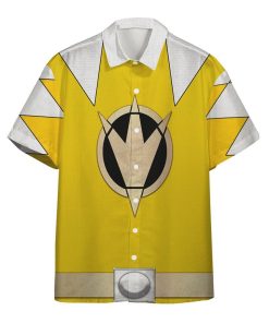 Gearhumans 3D Power Ranger Yellow Dino Thunder Hawaii Shirt ZK2804216 Hawai Shirt Short Sleeve Shirt S 