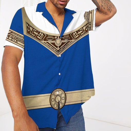 Gearhumans 3D Power Ranger Zeo Blue Hawaii Shirt 11 Gearhumans 3D Power Ranger Zeo Blue Hawaii Shirt ZK2904215 Hawai Shirt