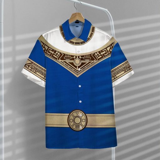 Gearhumans 3D Power Ranger Zeo Blue Hawaii Shirt 14 Gearhumans 3D Power Ranger Zeo Blue Hawaii Shirt ZK2904215 Hawai Shirt