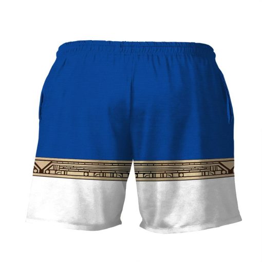 Gearhumans 3D Power Ranger Zeo Blue Shorts ZK29042111 Men Shorts