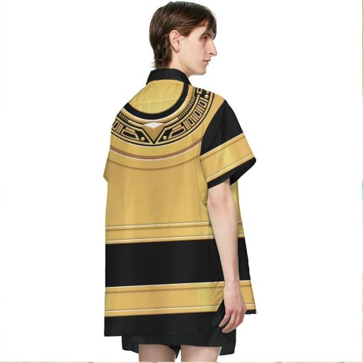 Gearhumans 3D Power Ranger Zeo Gold Hawaii Shirt ZK2904217 Hawai Shirt