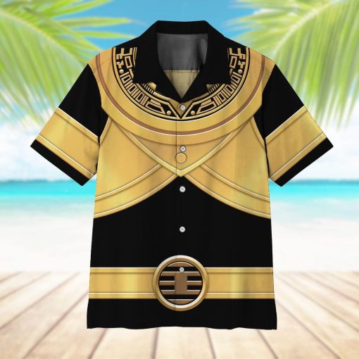Gearhumans 3D Power Ranger Zeo Gold Hawaii Shirt ZK2904217 Hawai Shirt