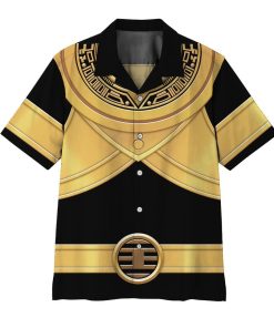 Gearhumans 3D Power Ranger Zeo Gold Hawaii Shirt ZK2904217 Hawai Shirt Short Sleeve Shirt S 