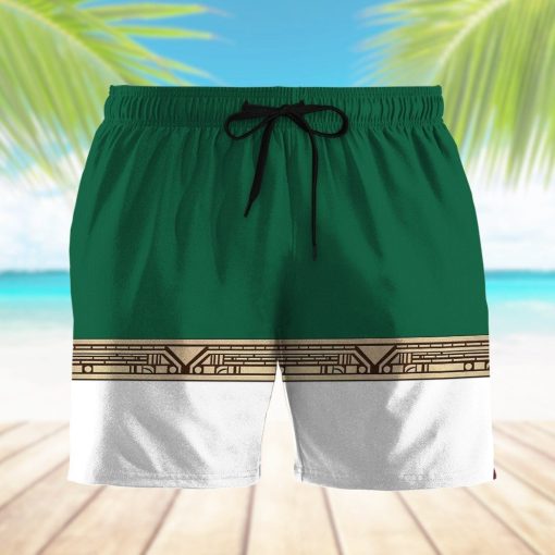 Gearhumans 3D Power Ranger Zeo Green Shorts ZK29042112 Men Shorts
