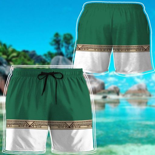 Gearhumans 3D Power Ranger Zeo Green Shorts ZK29042112 Men Shorts