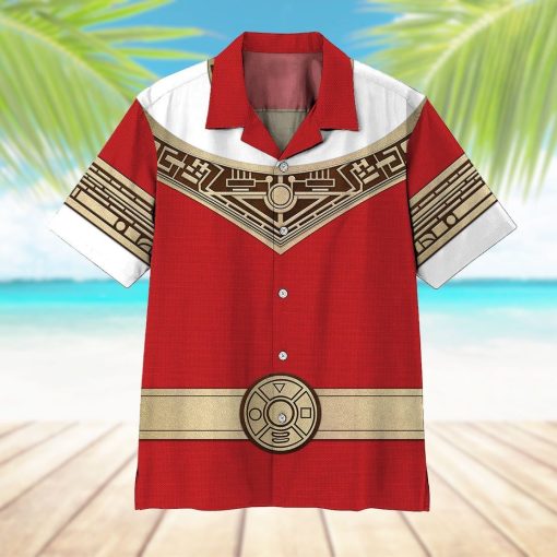 Gearhumans 3D Power Ranger Zeo Red Hawaii Shirt ZK2904212 Hawai Shirt