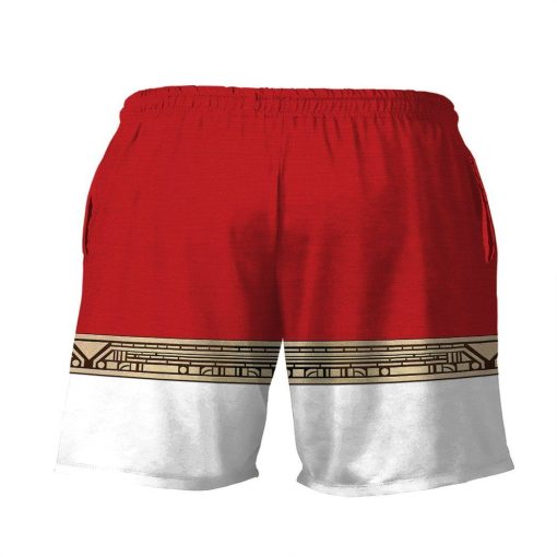 Gearhumans 3D Power Ranger Zeo Red Shorts ZK2904218 Men Shorts