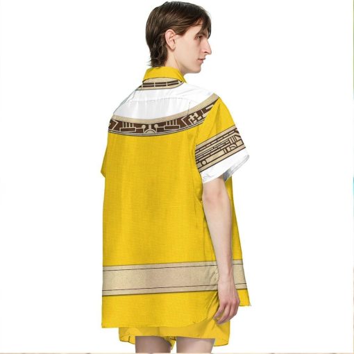 Gearhumans 3D Power Ranger Zeo Yellow Hawaii Shirt ZK2904214 Hawai Shirt