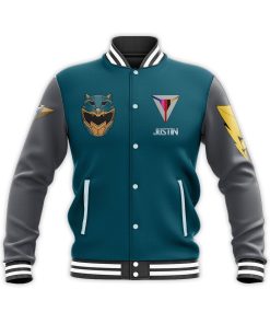 Gearhumans 3D Power Rangers Hyperforce Fenrir Custom Name Baseball Jacket GW09043 Baseball Jacket Baseball Jacket S