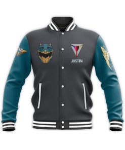 Gearhumans 3D Power Rangers Hyperforce Fenrir Custom Name Baseball Jacket GW12041 Baseball Jacket Baseball Jacket S