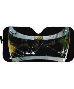 Gearhumans 3D Power Rangers In Space Black Ranger Custom Car Auto Sunshade GW040511 Auto Sunshade 57''x27.5'' 