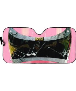 Gearhumans 3D Power Rangers In Space Pink Ranger Custom Car Auto Sunshade GW04059 Auto Sunshade 57''x27.5'' 