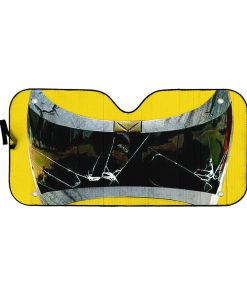 Gearhumans 3D Power Rangers In Space Yellow Ranger Custom Car Auto Sunshade GW040512 Auto Sunshade 57''x27.5'' 