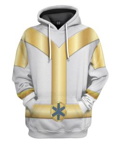 Gearhumans 3D Power Rangers Lightspeed Rescue Titanium Ranger Custom Tshirt Hoodie Apparel GW05046 3D Apparel Hoodie S