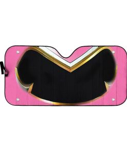 Gearhumans 3D Power Rangers Megaforce Pink Ranger Helmet Custom Car Auto Sunshade GW2304215 Auto Sunshade 57''x27.5'' 