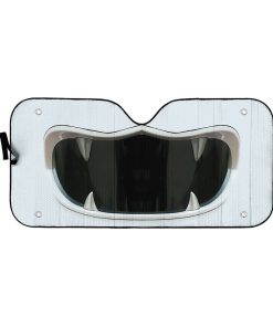 Gearhumans 3D Power Rangers Wild Force White Ranger Custom Car Auto Sunshade GW040516 Auto Sunshade 57''x27.5'' 