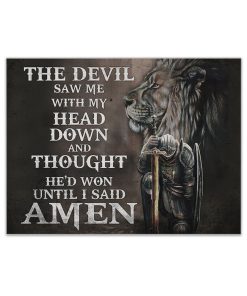 Gearhumans 3D Prayer Warrior Custom Canvas GO05052115 Canvas 1 Piece Non Frame M