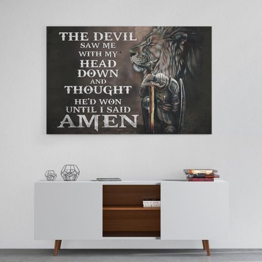 Gearhumans 3D Prayer Warrior Custom Canvas GO05052115 Canvas