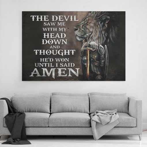 Gearhumans 3D Prayer Warrior Custom Canvas GO05052115 Canvas