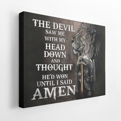 Gearhumans 3D Prayer Warrior Custom Canvas GO05052115 Canvas