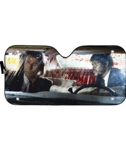 gearhumans 3D Pulp Fiction Car Wash Custom Car Auto Sunshade GS210714 Auto Sunshade 57''x27.5'' 
