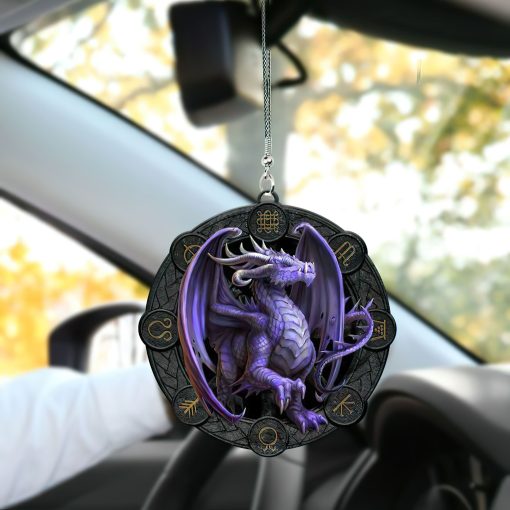 Gearhumans 3D Purple Dragon Car Hanging GJ21052103 Car Hanging