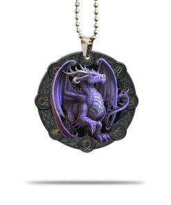 Gearhumans 3D Purple Dragon Car Hanging GJ21052103 Car Hanging Car Hanging/1 Pack 