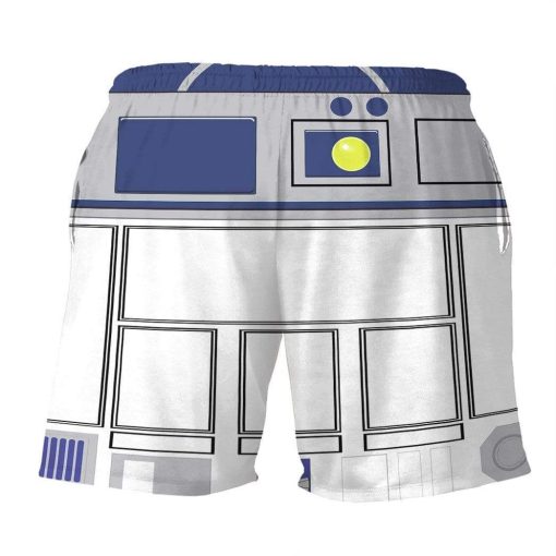 Gearhumans 3D R2-D2 Custom Beach Shorts Swim Trunks GL23078 Men Shorts