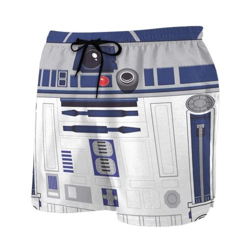 Gearhumans 3D R2-D2 Custom Beach Shorts Swim Trunks GL23078 Men Shorts