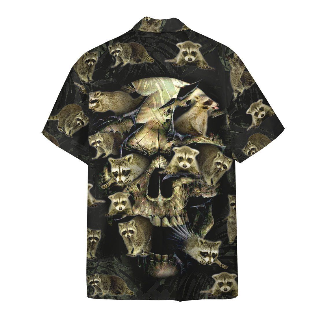Gearhumans 3D Raccoon Skull Hawaii Shirt 2 Gearhumans 3D Raccoon Skull Hawaii Shirt ZZ07041 Hawai Shirt