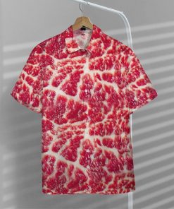 Gearhumans 3D Raw Meat Hawaii Shirt ZK2105219 Hawai Shirt 