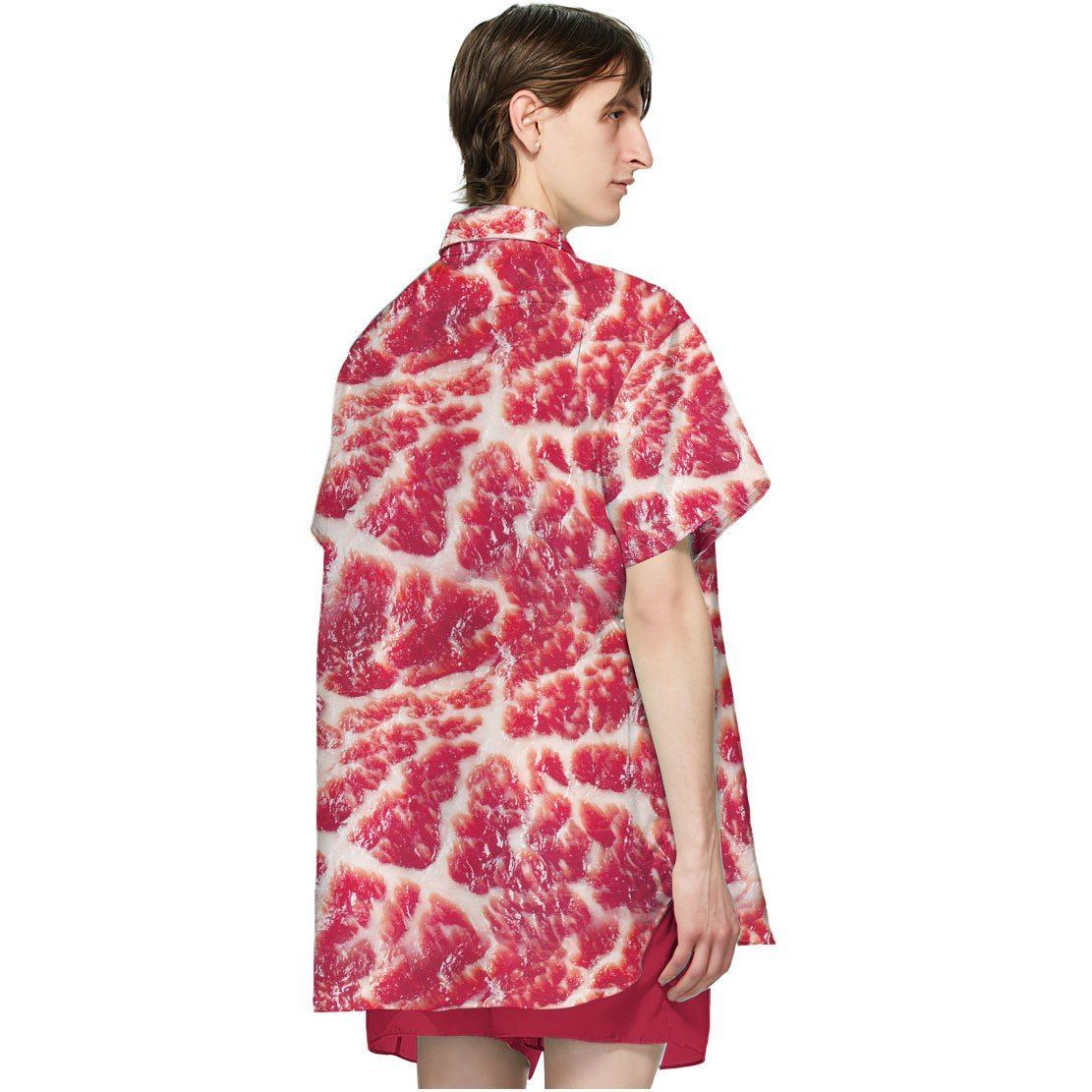 Gearhumans 3D Raw Meat Hawaii Shirt 2 Gearhumans 3D Raw Meat Hawaii Shirt ZK2105219 Hawai Shirt