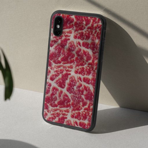 Gearhumans 3D Raw Meat Phone Case ZK2105218 Glass Phone Case