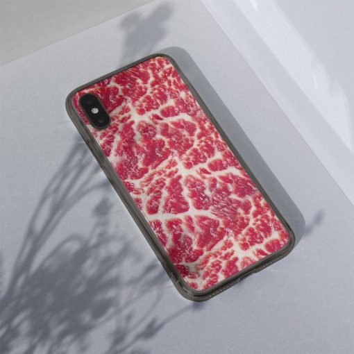 Gearhumans 3D Raw Meat Phone Case ZK2105218 Glass Phone Case