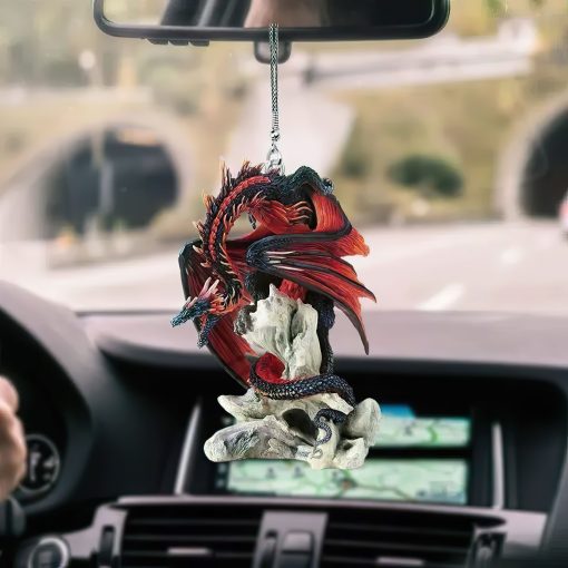 Gearhumans 3D Red Dragon Car Hanging GJ25052102 Car Hanging